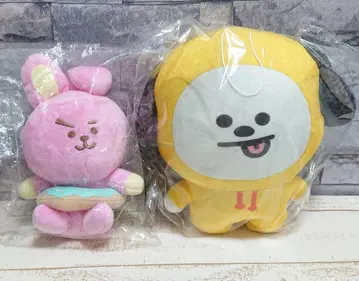 BT21 제일복권 G상 쿠키 봉제 인형 데캇후와무니펫탄 치미
