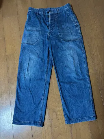 A.PRESSE US Navy Denim Baker Pants 1 데님