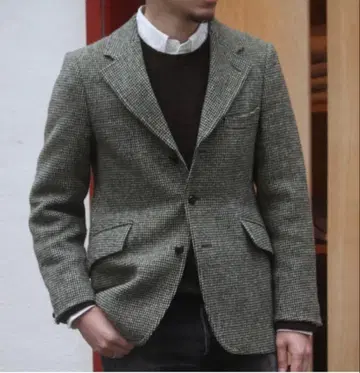 [ 미사용 ] Anatomica Dunn Jacket 트위드 올리브