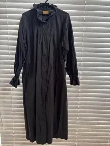 Nigel Cabourn WOMAN RUFFLE DRESS black 6