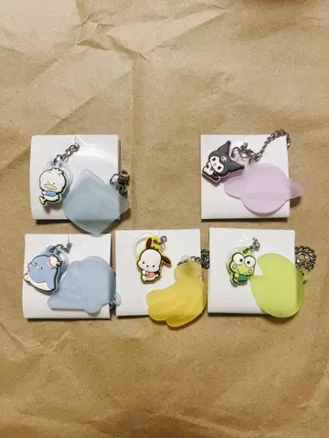 산리오 더블 참 구미 페클 포차코 타키삼 쿠로미 케로피