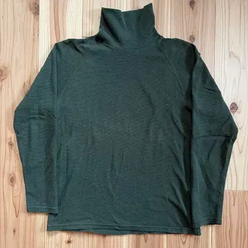 할리우드 런치마켓 터틀넥 긴팔 티셔츠 다크 그린 3