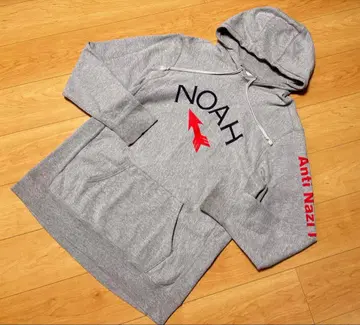 NOAH 풀오버 두꺼운 후드티 XL 그레이