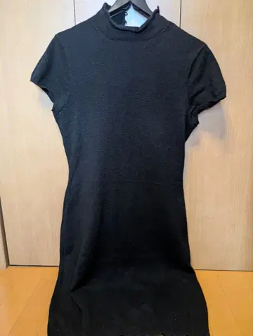 Polo Rugby 니트 원피스 블랙