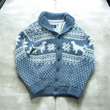 코위찬 가디건 애니멀 무늬 개 노르딕 켄 컬렉션 tohji