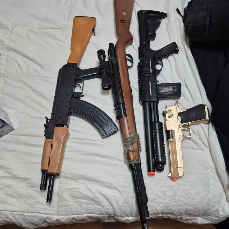 AK-47, 카구팔, ac870 a4, 데저트 이글 BB탄총 일괄