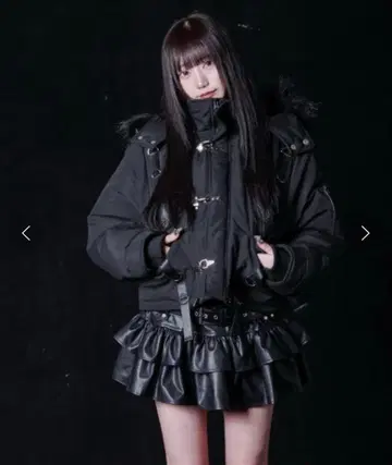 REFLEM 다운 자켓 퍼 지뢰 서브컬쳐 아우터