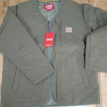 콜맨 패딩 자켓 퀼트 노카라 미사용품 M 사이즈