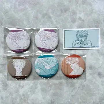 바나나 피쉬 캔뱃지 스티커