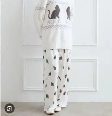 gelato pique (젤라토 피케) CAT 올 패턴 롱팬츠