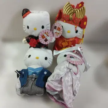 헬로키티 x 웨딩 일본 중국 2페어 4체 미사용품