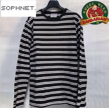 SOPHNET x BARBARIAN 긴팔 보더 티셔츠 S 사이즈