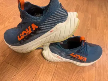 호카 본디 9 네이비 블루/오렌지 25cm