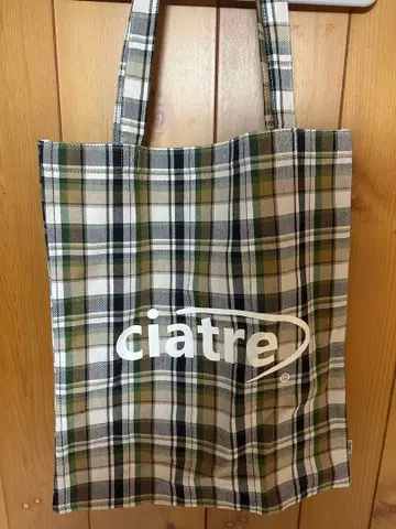 ciatre 체크 무늬 토트백