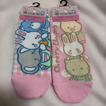 산리오 아베일 치어리 참 양말 2족 세트