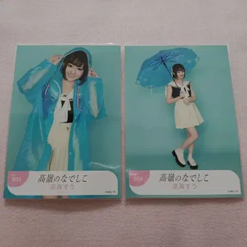 타카네노 나데시코 스즈미 스이 장마 브로마이드 츄히키 레인코트 우산