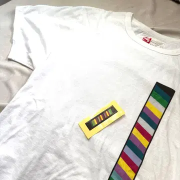 Shantii T셔츠 스티커 포함 샨티 L 화이트 무라카미 준