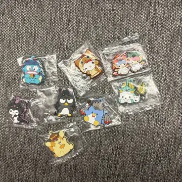 몬스터 헌터 산리오 콜라보 가챠 키링 8개 세트