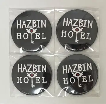 하즈빈 호텔 HAZBIN HOTEL 로고 신주쿠 마루이 팝업 캔뱃지