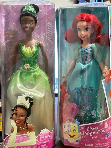 주말 특가 아리엘, 티아나 2개 세트 디즈니 프린세스