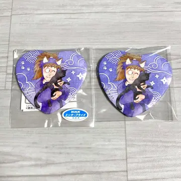 닌타마 란타로 하트 캔뱃지 컬렉션 후와 라이조 난자타운 2개 세트