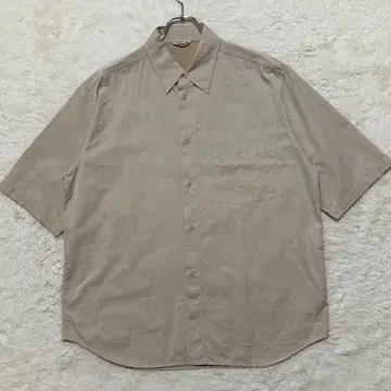 오라리 22ss FINX 헤링본 반팔 셔츠 4 사이즈 베이지