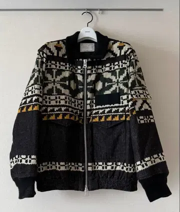 [ 새상품급 ] sacai 24SS 코위찬 니트 도킹 블루종