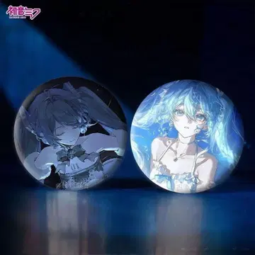 하츠네 미쿠 캔뱃지 2개 세트 58mm 한정판 디자인