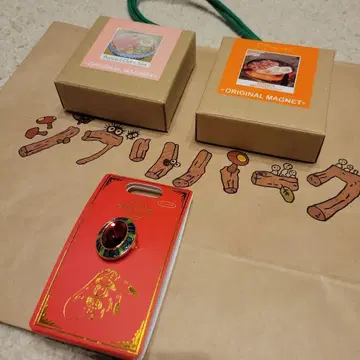 유바바 반지 지브리 파크 한정판 오리지널 음식 마그넷 카르시파 힌