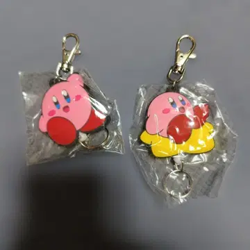 미사용 새상품 별의 커비 러버 릴 키링 2개 세트