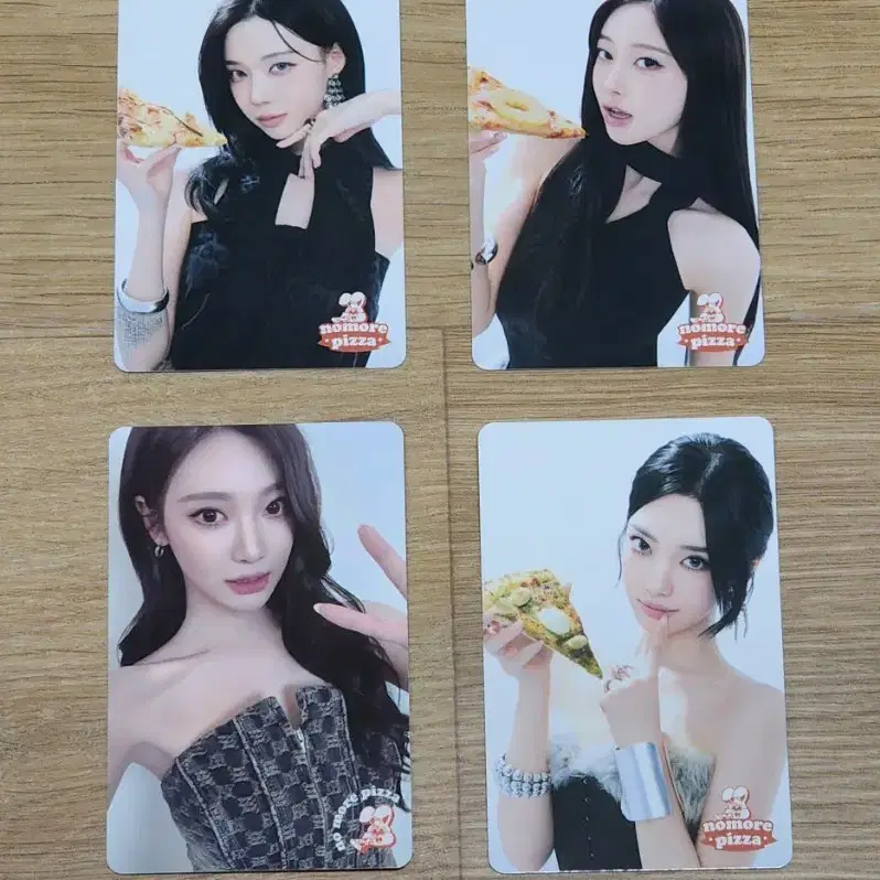 Aespa No More Pizza Photocard Set #에스파,#윈터,#카리나,#지젤