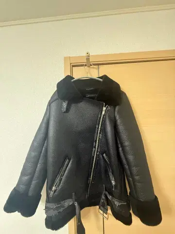 ZARA woman 퍼 가죽 자켓