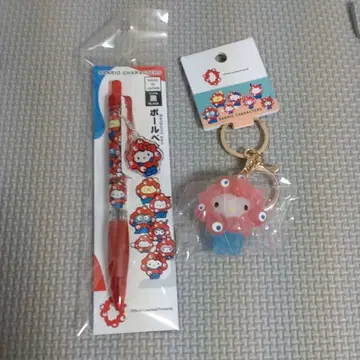 미야쿠미야쿠 변신 클리어 키링 & 볼펜 키티