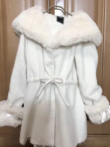 레어 MA*RS 허리 리본 빅 후드 코트 토끼 미쿠 콜라보