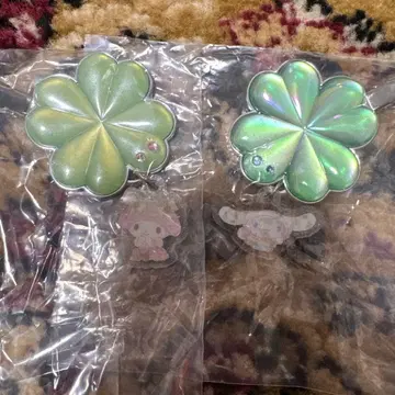 산리오 시크릿 헤어 클립 포레스트 레이스 클로버