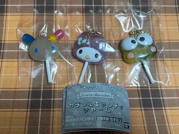 산리오 컬러풀 캔디 참 3종 (우사하나 마이멜로디 케로피)