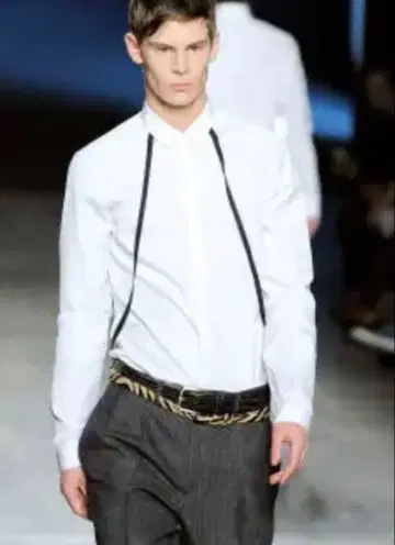 닐바렛 2연 가죽 벨트 송치 S 블랙