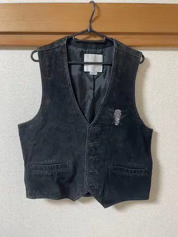 아메카지 Vintage 리얼 피그스킨 베스트