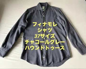 피나모레 Finamore 셔츠 차콜 그레이 37 사이즈