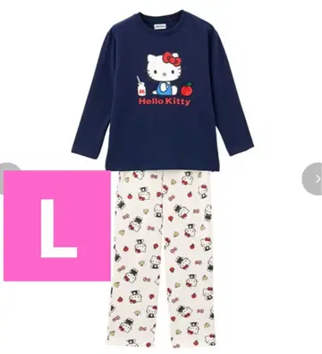 새상품 헬로키티 파자마 L 룸웨어 시마무라 레트로키티 산리오