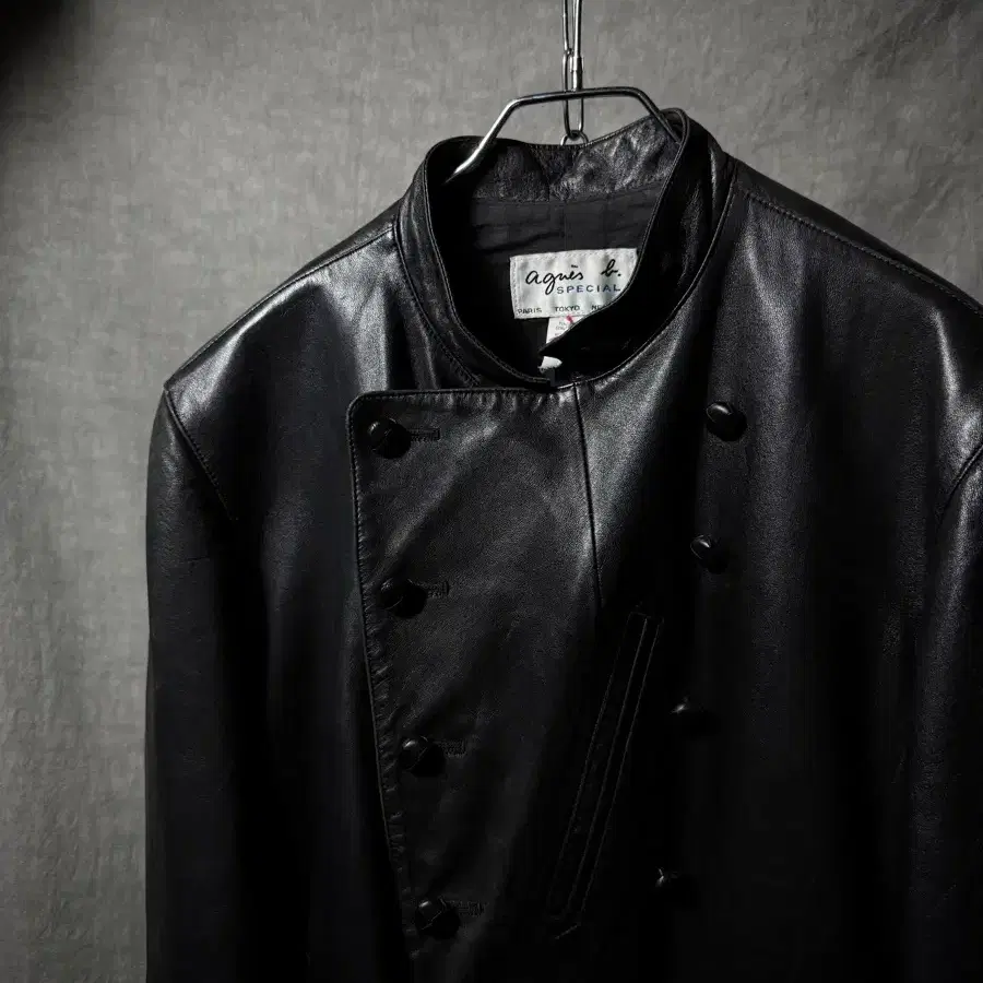 agnes.b Napoleon Leather Jacket | Bunjang Global