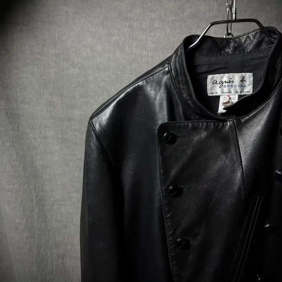 agnes.b Napoleon Leather Jacket | Bunjang Global