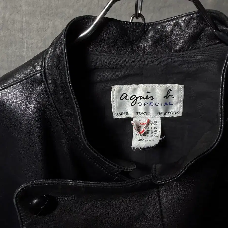 agnes.b Napoleon Leather Jacket | Bunjang Global
