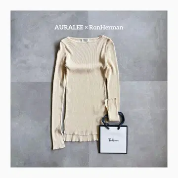 [새상품급] AURALEE RonHerman 콜라보 별주 아이보리 베이지