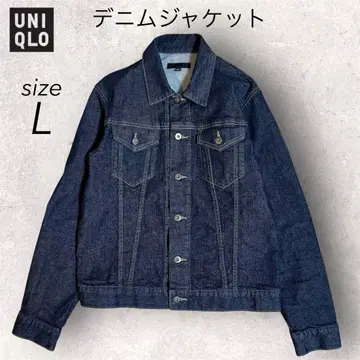 [새상품급] 유니클로 데님 자켓 3rd 타입 다크 네이비 인디고 L