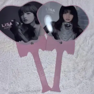 BLACKPINK 부채 하트형 응원봉 리사 LISA 라이브 굿즈