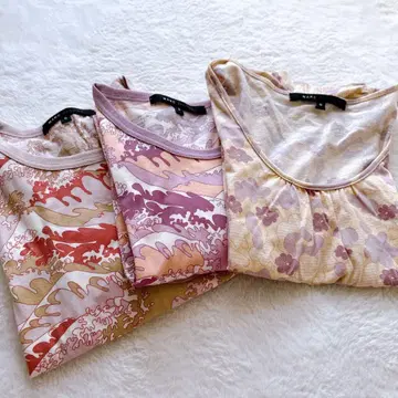 MARCJACOBS 마크제이콥스 긴팔 반팔 상의 3개 세트 꽃무늬