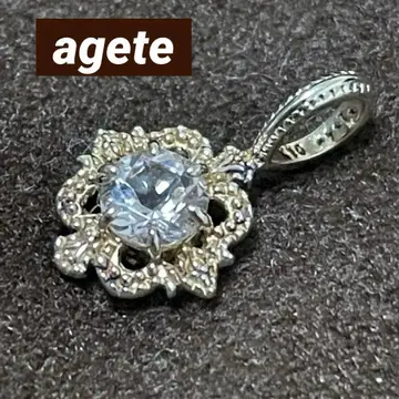 [한정품] agete K10 모르가나이트 참 판매 인증서 포함 아가트