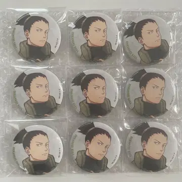 NARUTO 나루토 베이스 야드 도쿄 나라 시카마루 캔뱃지 9개