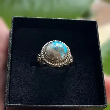 최종 가격! 천연 내추럴 케르만(페르시아) 터콰이즈 반지 sv950